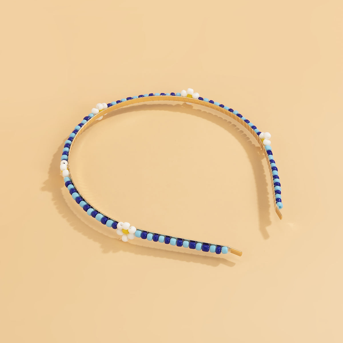 Blue Howlite & 18K Gold-Plated Mum Station Headband