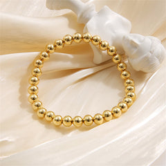 18K Gold-Plated Bead Stretch Bracelet