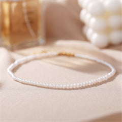 Pearl & 18K Gold-Plated Choker Necklace