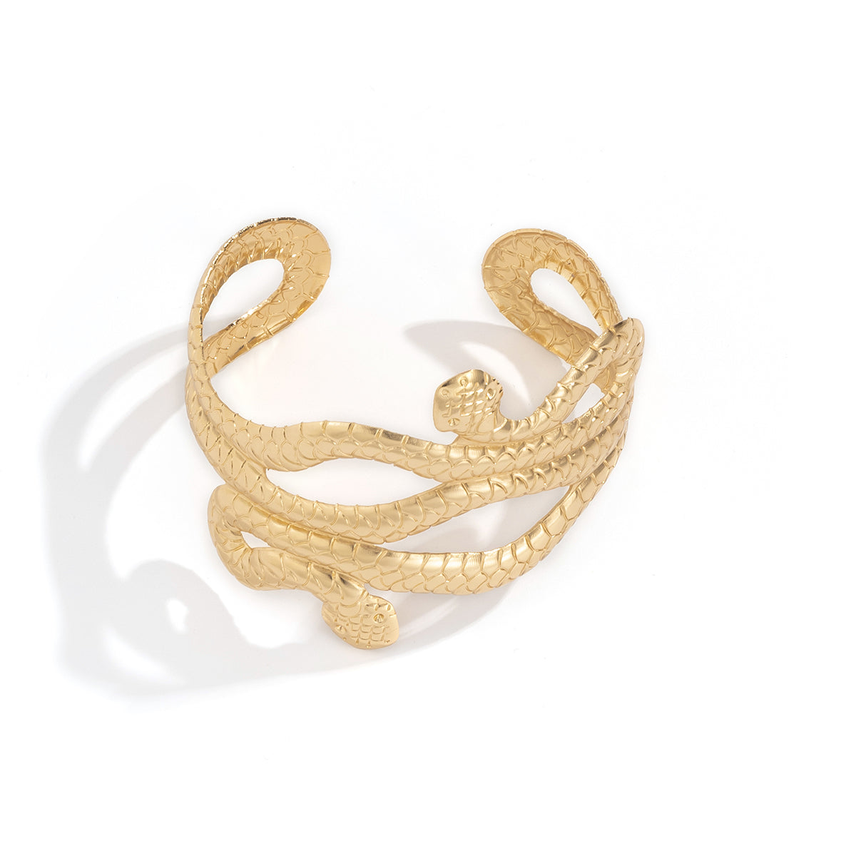 18K Gold-Plated Snake Cuff