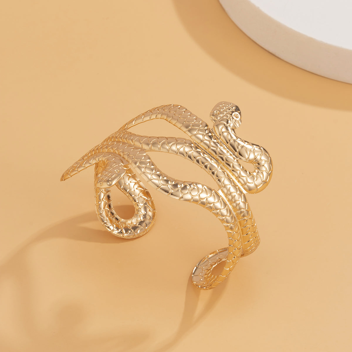 18K Gold-Plated Snake Cuff