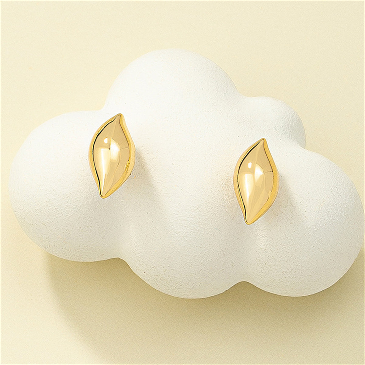 18K Gold-Plated Drop Stud Earrings