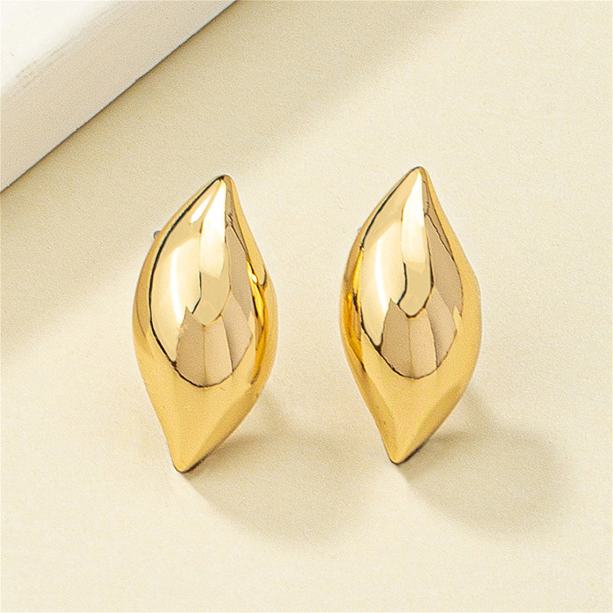 18K Gold-Plated Drop Stud Earrings