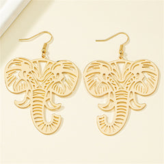 18K Gold-Plated Elephant Drop Earrings