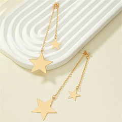 18K Gold-Plated Star Drop Earrings