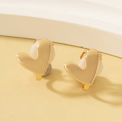 18K Gold-Plated Heart Ear Cuff