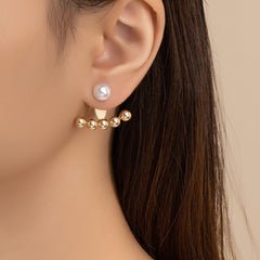 Pearl & 18K Gold-Plated Anchor Ear Jackets