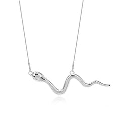 Stainless Steel Snake Bar Necklace