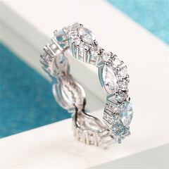 Marquise Crystal & Cubic Zirconia Twine Ring