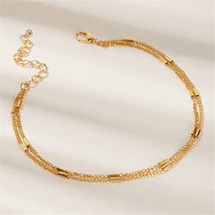 18K Gold-Plated Station Anklet