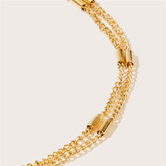 18K Gold-Plated Station Anklet