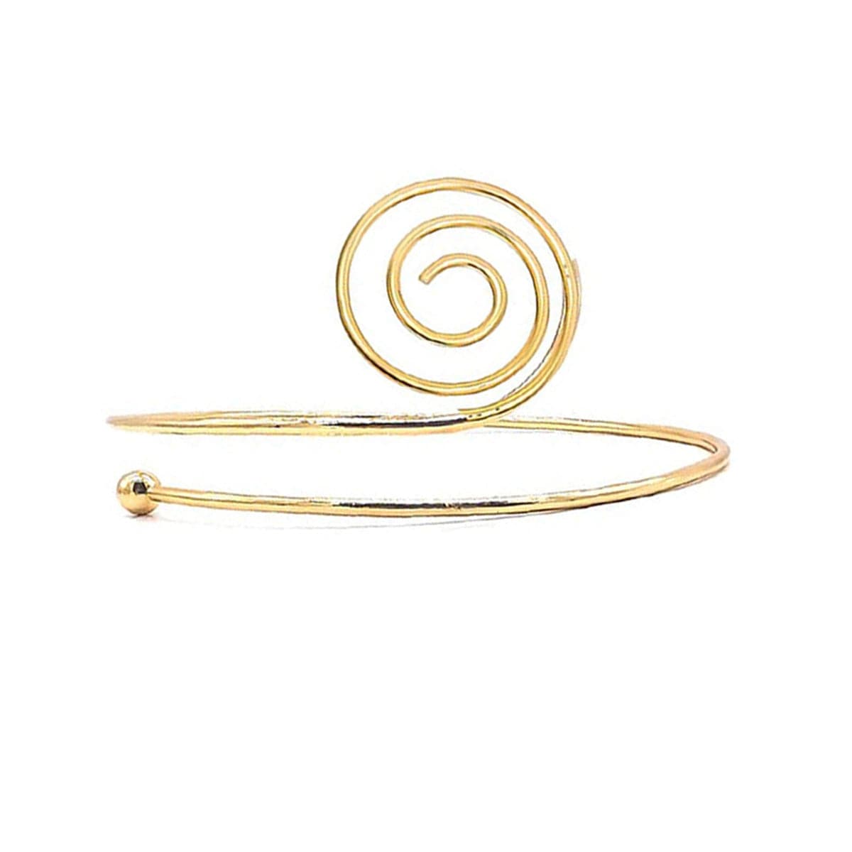 18K Gold-Plated Swirl Arm Cuff