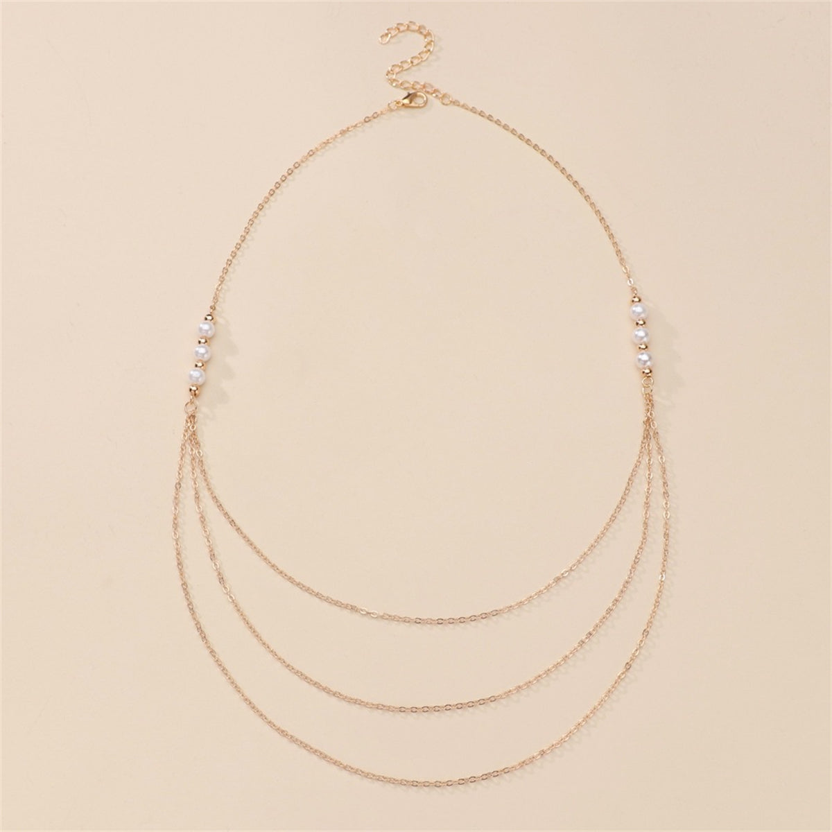 Pearl & 18K Gold-Plated Layered Necklace