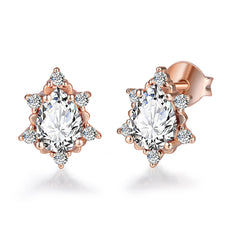 Crystal & Cubic Zirconia Stud Earrings