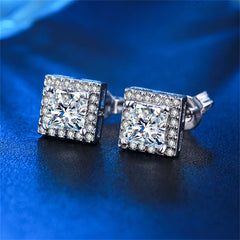 Crystal & Cubic Zirconia Hola Square Stud Earrings