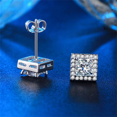 Crystal & Cubic Zirconia Hola Square Stud Earrings