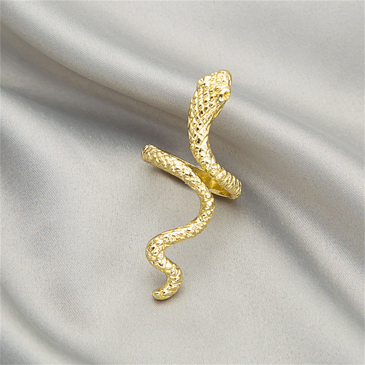 18K Gold-Plated Snake Bypass Ring