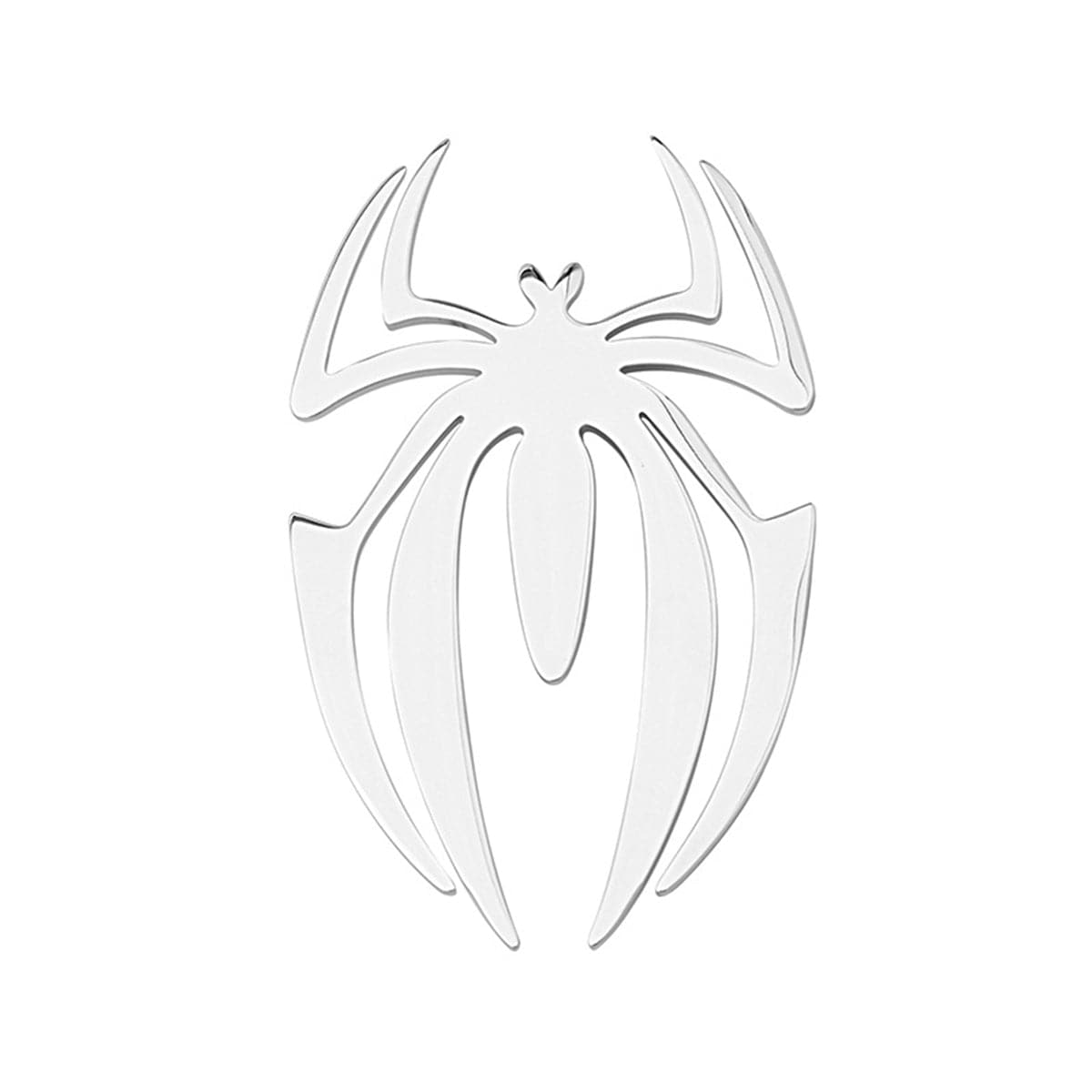 Silver-Plated Spider Brooch