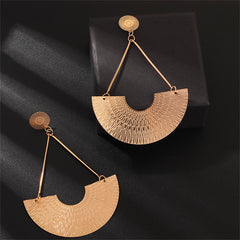 18K Gold-Plated Fan Drop Earrings