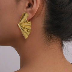 18K Gold-Plated Maple Leaf Stud Earrings