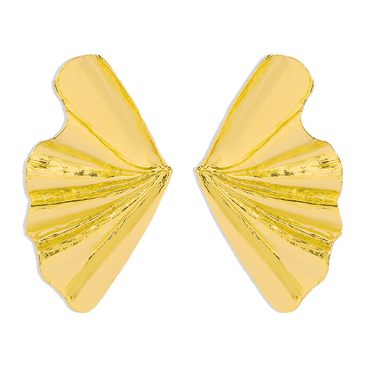 18K Gold-Plated Maple Leaf Stud Earrings