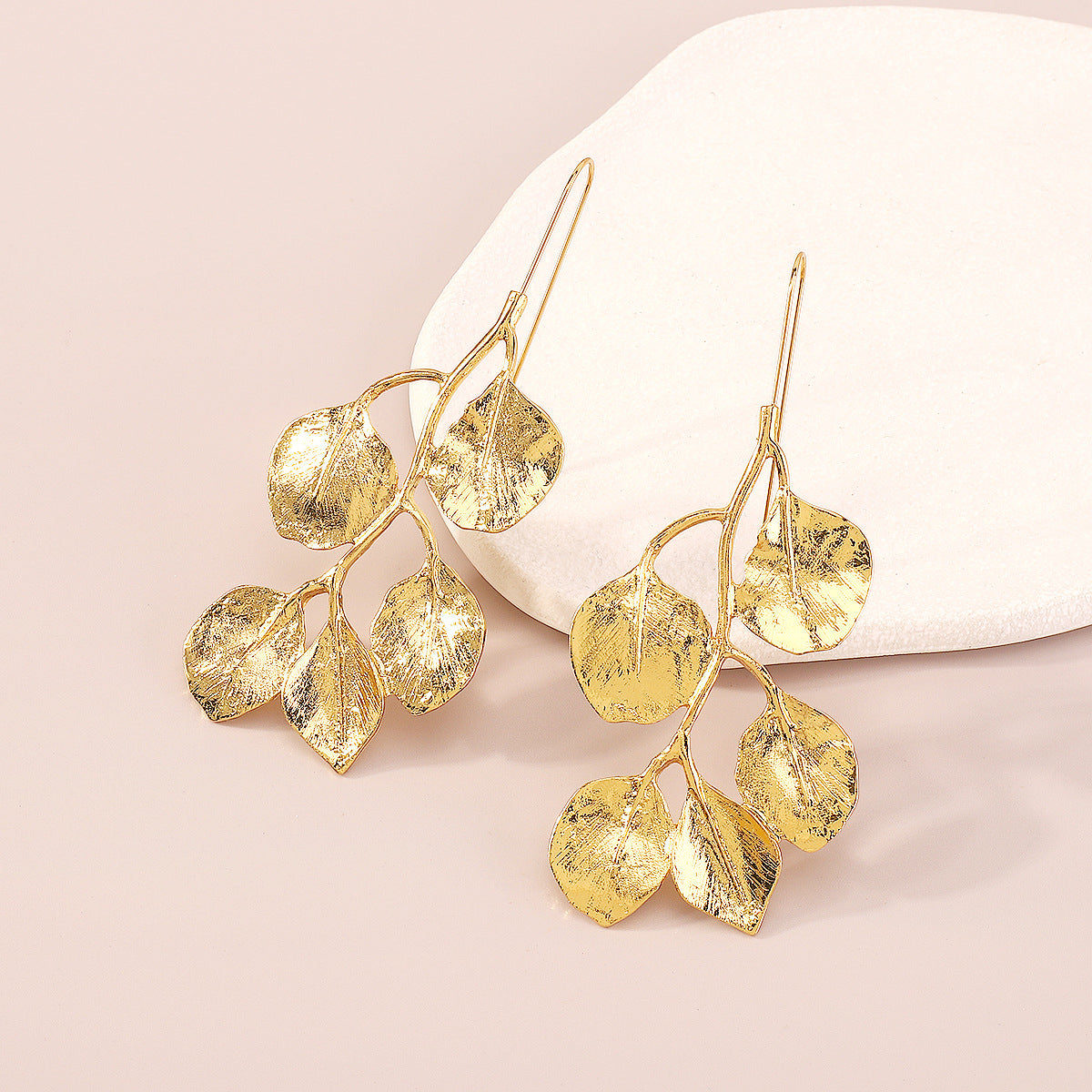 18K Gold-Plated Botanical Drop Earrings