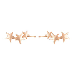 18K Gold-Plated Stars Ear Climbers