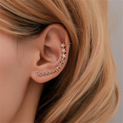 18K Gold-Plated Star Ear Climber