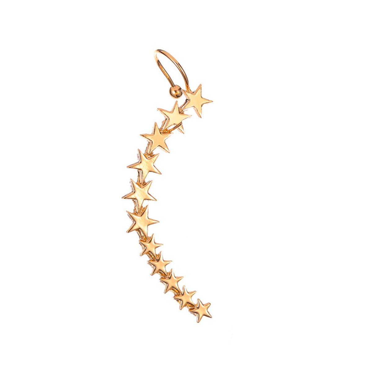 18K Gold-Plated Star Ear Climber