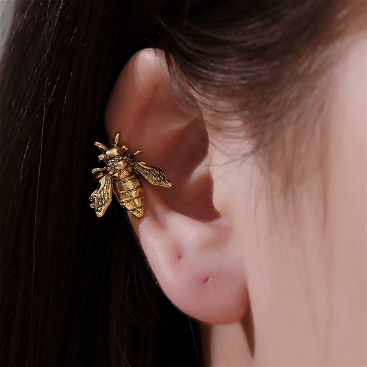 18K Gold-Plated Bee Ear Cuff