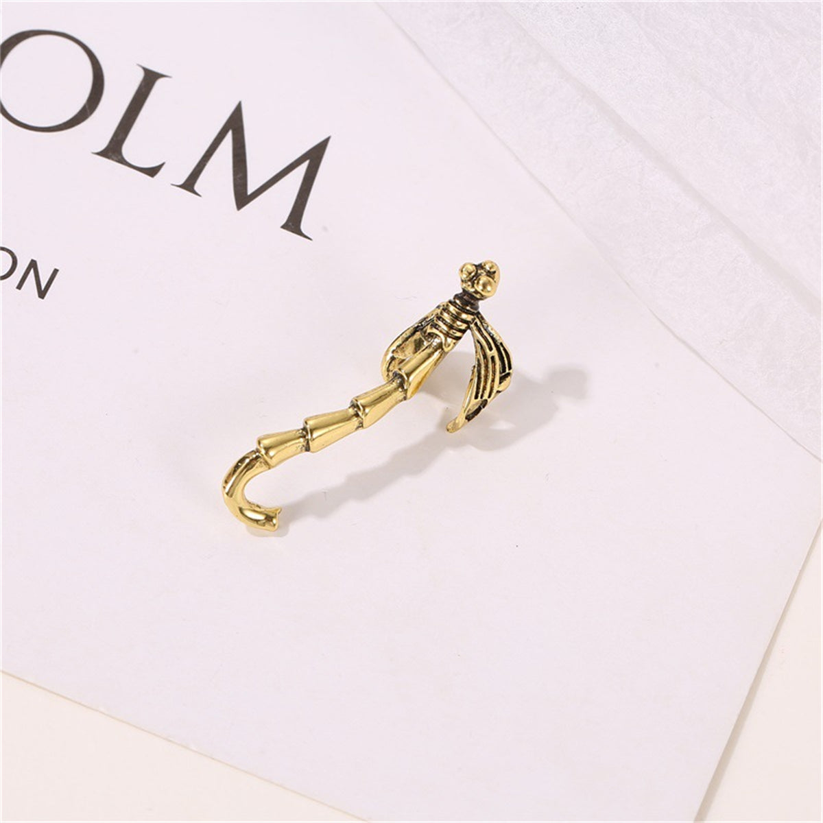 18K Gold-Plated Dragonfly Ear Cuff