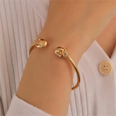 18K Gold-Plated Skull Cuff