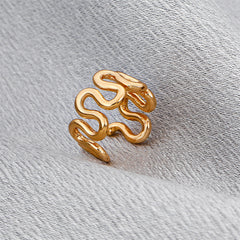 18K Gold-Plated Snake Ear Cuff