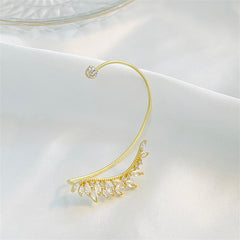 Crystal & Cubic Zirconia Botanical Ear Cuff