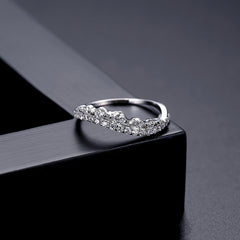 Crystal & Cubic Zirconia Thin Band Ring