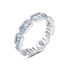 Crystal & Cubic Zirconia Thin Band Ring