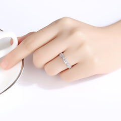 Crystal & Cubic Zirconia Thin Band Ring