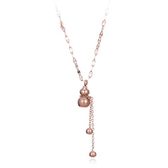 18K Rose Gold-Plated Calabash Tassel Pendant Necklace