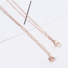 18K Rose Gold-Plated 'Goodluck' Layered Anklet