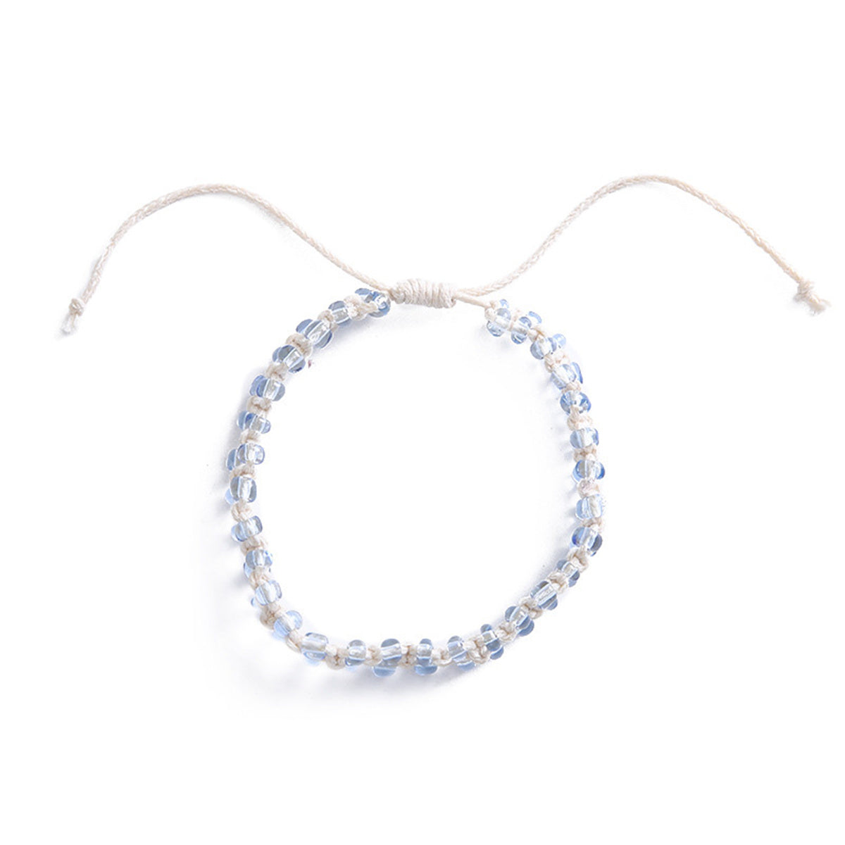 Light Blue Acrylic Beaded Layered Bracelet