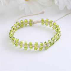 Light Green Acrylic Beaded Layered Bracelet