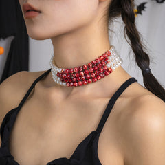 Quartz & Pearl Silver-Plated Layered Choker