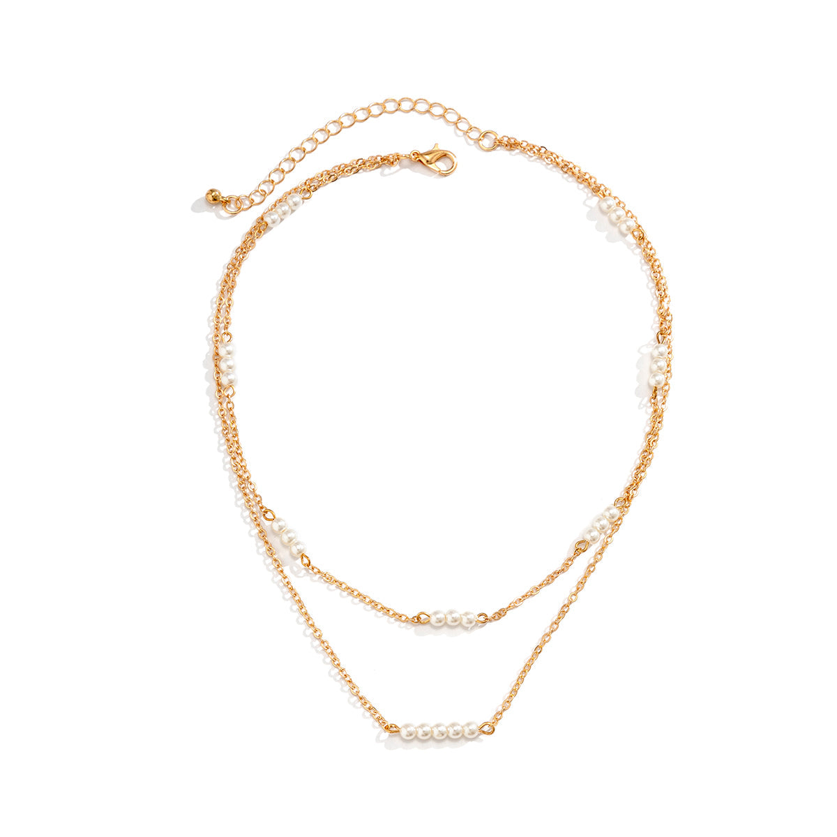 Pearl & 18K Gold-Plated Layered Necklace