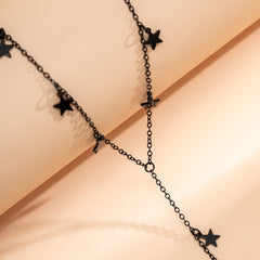 Black Star Station Necklace