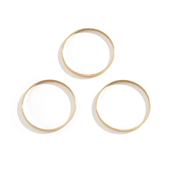 18K Gold-Plated Bangle - Set Of Three