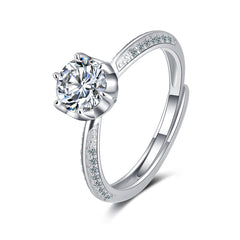 Crystal & Cubic Zirconia Blossom Ring