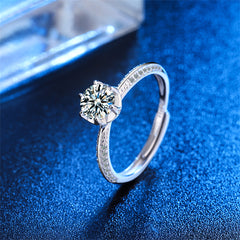 Crystal & Cubic Zirconia Blossom Ring