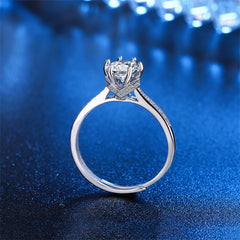 Crystal & Cubic Zirconia Crown Adjustable Ring