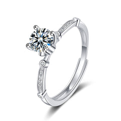 Crystal & Cubic Zirconia Botanical Ring