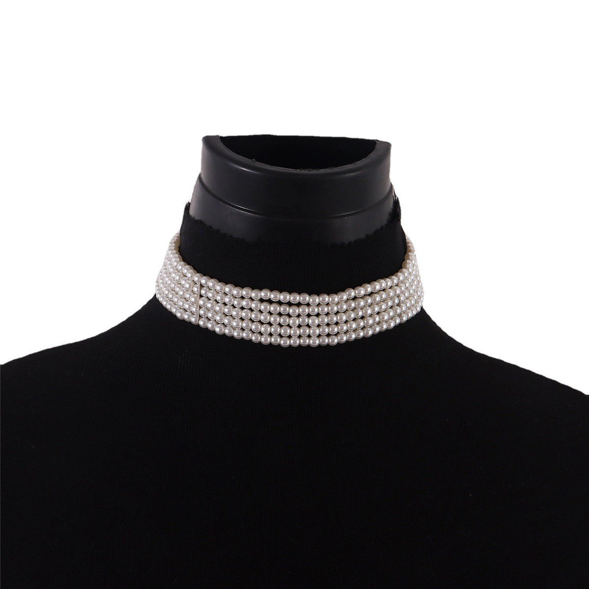 Pearl & Silver-Plated Strand Choker